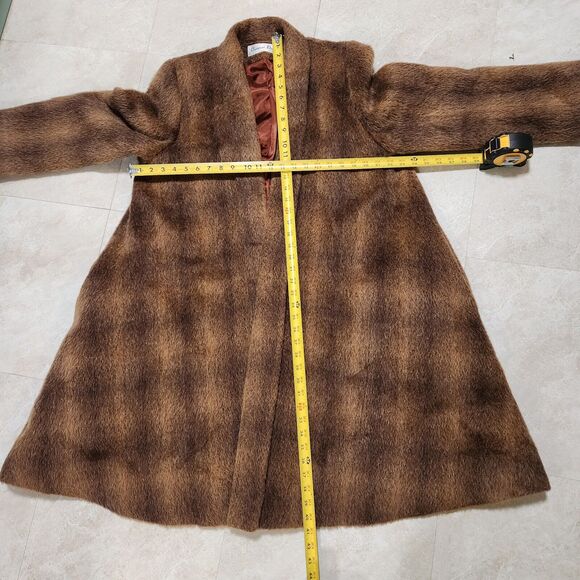 VTG Christian Dior Womens Size 8 USA Made Long Fur Coat Jacket Mink? W Pockets - Picture 7 of 16